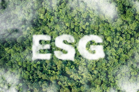 ESG cloud icon, social and governance. âaccount the environment, society and corporate governanceの写真素材