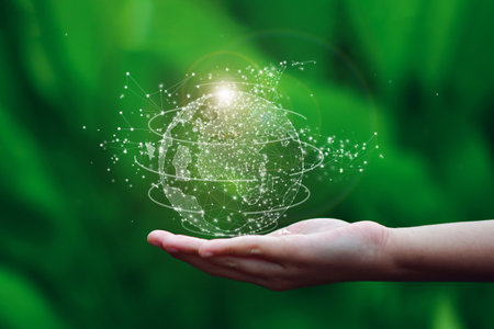 Environmental technology concept. Sustainable development goals.の写真素材