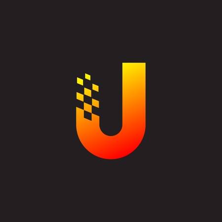 Letter J logo,fast speed, moving,delivery,Digital and Technology for your Corporate identityのイラスト素材