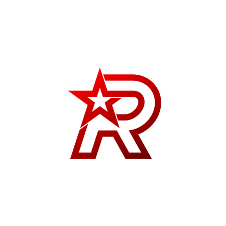 Letter R Logo Red Star Sign Branding Identity Corporate Unusual Logo Design Template Tasmeemme Com