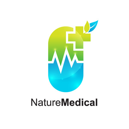 Drugs store logo,Medical pharmacy,Medical Cross Logo Pharmacy natural eco Clinic design vector template. Medicine Health care Logotype. Ecology Green Healthcare iconのイラスト素材