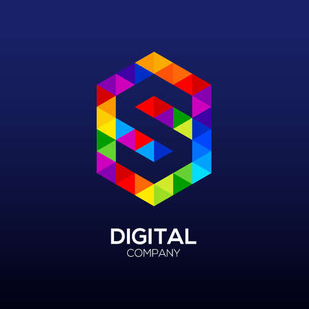 Abstract letter S Design.のイラスト素材