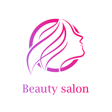 Abstract letter O logo,Beauty salon logo design templateのイラスト素材