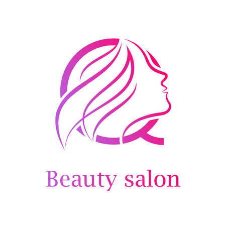 Abstract letter Q logo,Beauty salon logo design templateのイラスト素材
