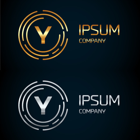 Y letter logo icon template. Symbol, line style letter, logotype, and more.のイラスト素材
