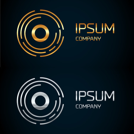 O letter logo icon template. Symbol, line style letter, logotype, and more.のイラスト素材