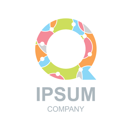 Abstract letter Q design templateのイラスト素材