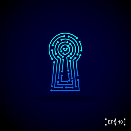 Abstract logo design template,Technology abstract dot connection cross vector logoのイラスト素材