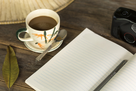 Morning coffee Book Diary 2の写真素材