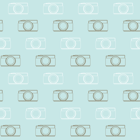seamless pattern vintage camera, vector eps10.のイラスト素材