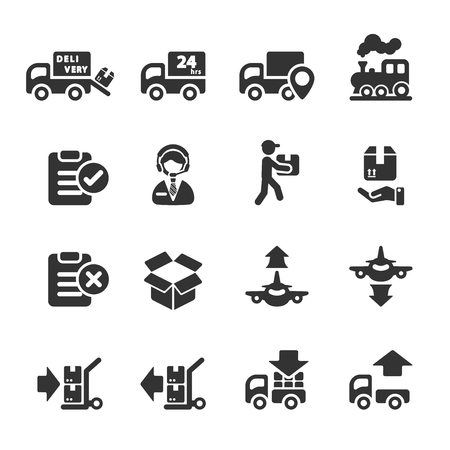 logistic icon set 5, vector のイラスト素材