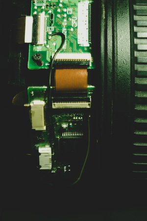 Broken camera lens.の写真素材