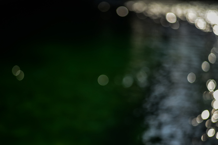 Bokeh light background in the pool.の写真素材