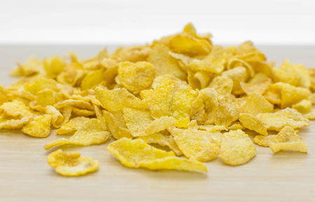 corn flakes and texture, for morning breakfast.の写真素材
