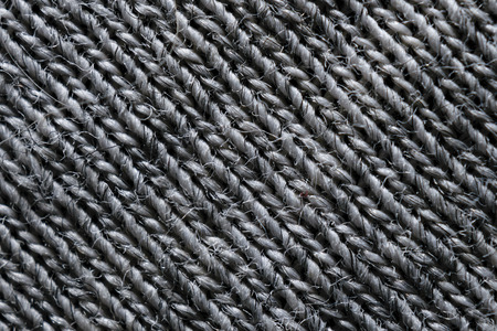 Extreme Close-Up Of Gray Synthetic Fibers Woven In Patternの写真素材