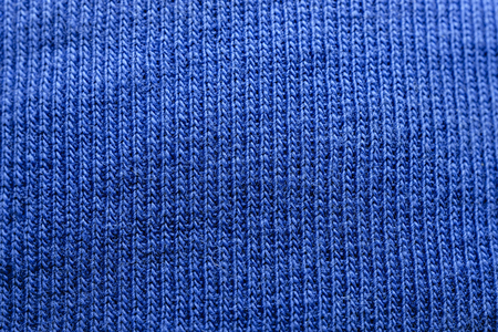 Extreme Close-Up Of Vibrant Blue Fibers Woven In Patternの写真素材