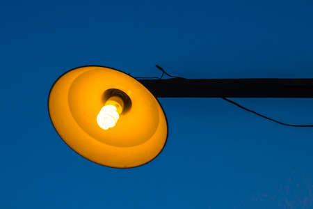 Retro vintage style outdoor energy-saving lamps.の写真素材