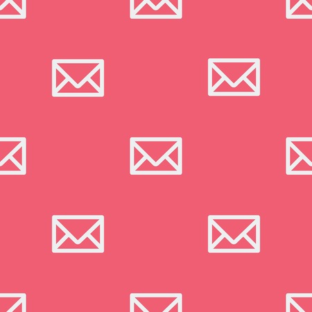 Seamless pattern with envelopes. Vector illustration. Soft colors.のイラスト素材