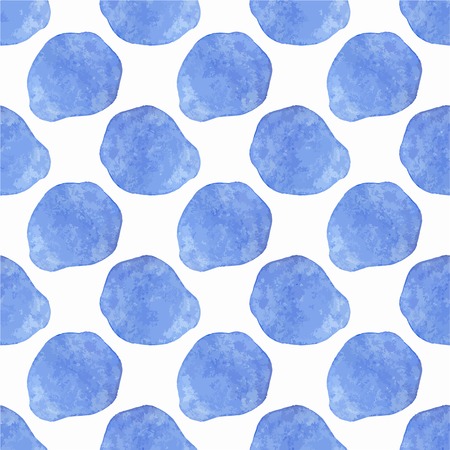 Watercolor abstract seamless pattern on the white background, aquarelle. Vector illustration. Hand-drawn decorative element useful for invitations, scrapbooking, design.のイラスト素材