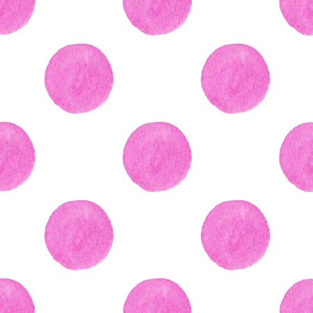 Seamless watercolor pattern with pink dots or stainsのイラスト素材