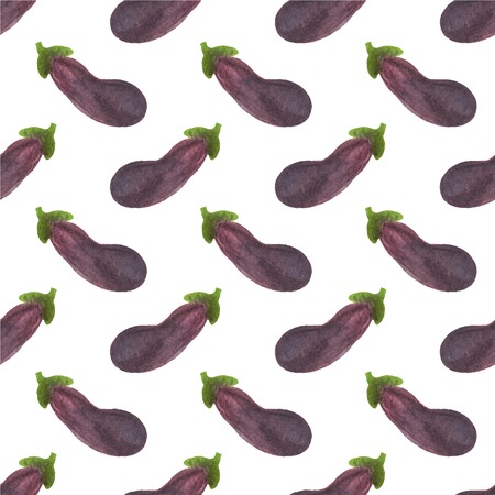 Seamless watercolor pattern with carrot on the white backgroundのイラスト素材