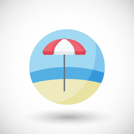 Lifeguard umbrella icon.のイラスト素材