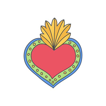 Sacred heart icon.のイラスト素材