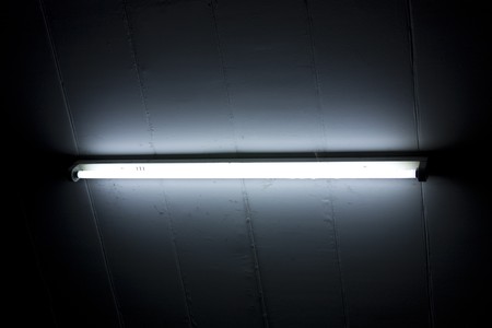 Fluorescent on blackの写真素材