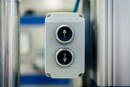 A control panel in a factory
