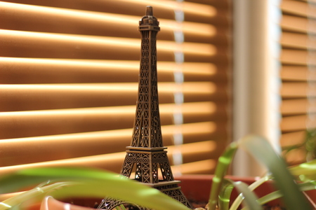 statuette of Eiffel Towerの写真素材