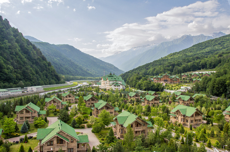Village in the mountainsの写真素材