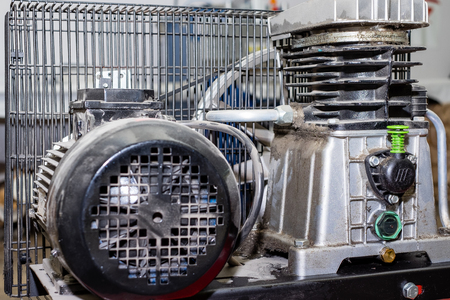 old dirty exhaust production compressorの写真素材