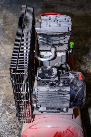 old dirty exhaust production compressorの写真素材
