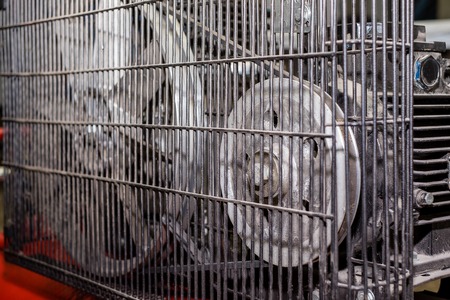 old dirty exhaust production compressorの写真素材