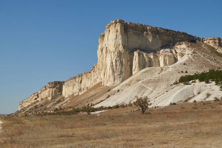 Ak-Kaya White rock on the Crimean peninsula.の写真素材