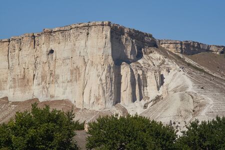 Ak-Kaya White rock on the Crimean peninsula.の写真素材