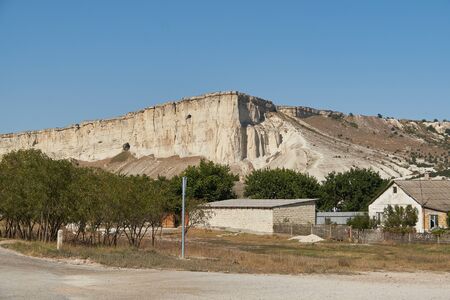 Ak-Kaya White rock on the Crimean peninsula.の写真素材