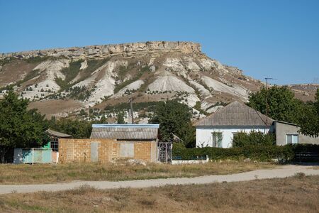 Ak-Kaya White rock on the Crimean peninsula.の写真素材