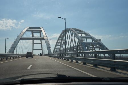 Photos of the Crimean bridge in the summerの写真素材