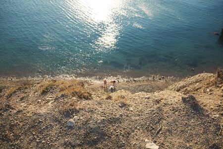 View of the village of Ordzhonikidze, Crimea.の写真素材
