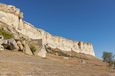 Ak-Kaya White rock on the Crimean peninsula.の写真素材