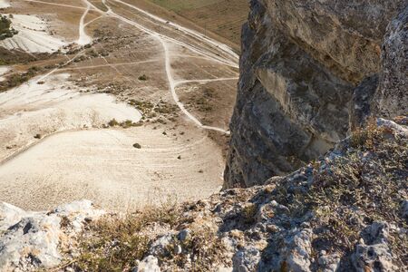 Ak-Kaya White rock on the Crimean peninsula.の写真素材