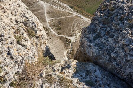 Photos of Ak-Kaya White rock in the summer on the Crimean peninsula.の写真素材
