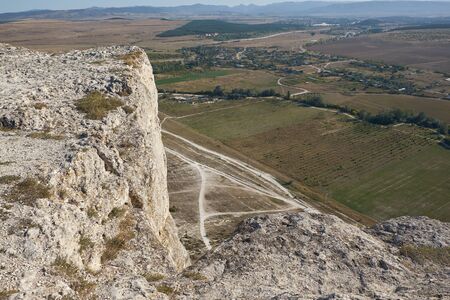 Photos of Ak-Kaya White rock in the summer on the Crimean peninsula.の写真素材