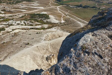 Photos of Ak-Kaya White rock in the summer on the Crimean peninsula.の写真素材