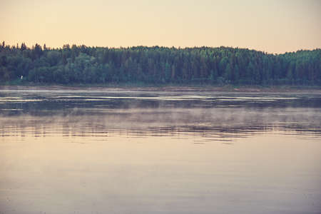 Northern Dvina river near the village of Brin-Navolokの写真素材
