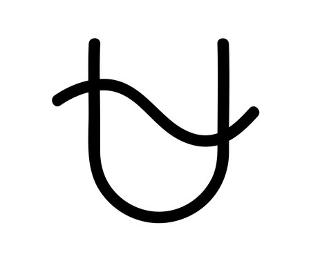 Ophiuchus symbol icon. Zodiac Sign. Astrological symbol. Vector Image.のイラスト素材