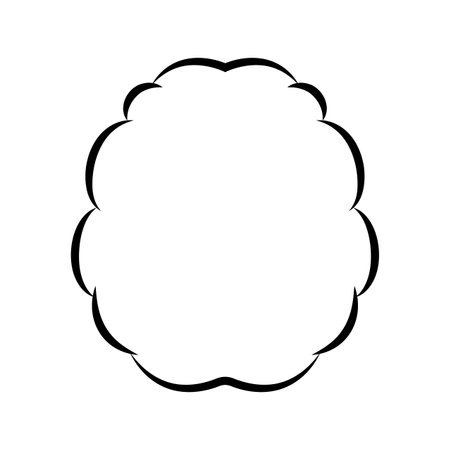 Outline of brain over white background, line detail style, vector illustration, abstract brain outlineのイラスト素材