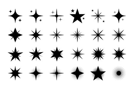 Stars icons set isolated on white background. Vector illustration.のイラスト素材