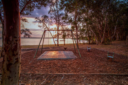 Playground in Noosa, Queensland, Australiaの写真素材